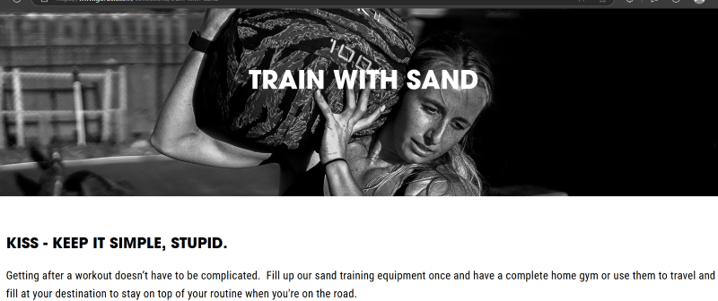 train with sand
